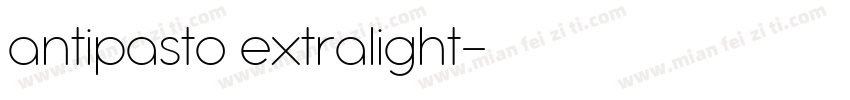 antipasto extralight字体转换